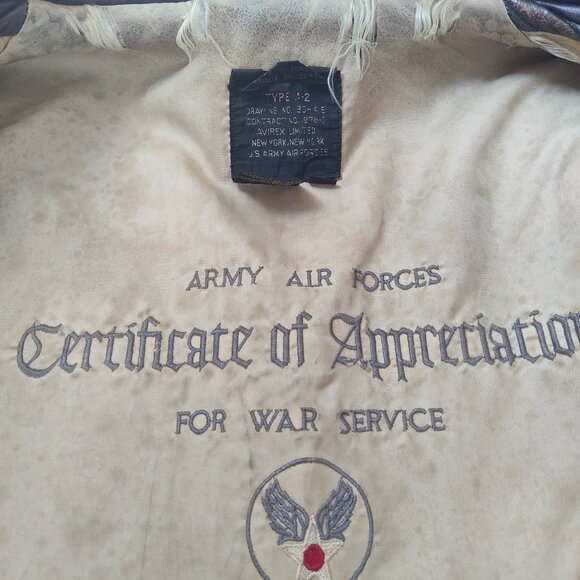 US Army Air Forces Real Leather Bomber Jacket - Picture 13 of 16